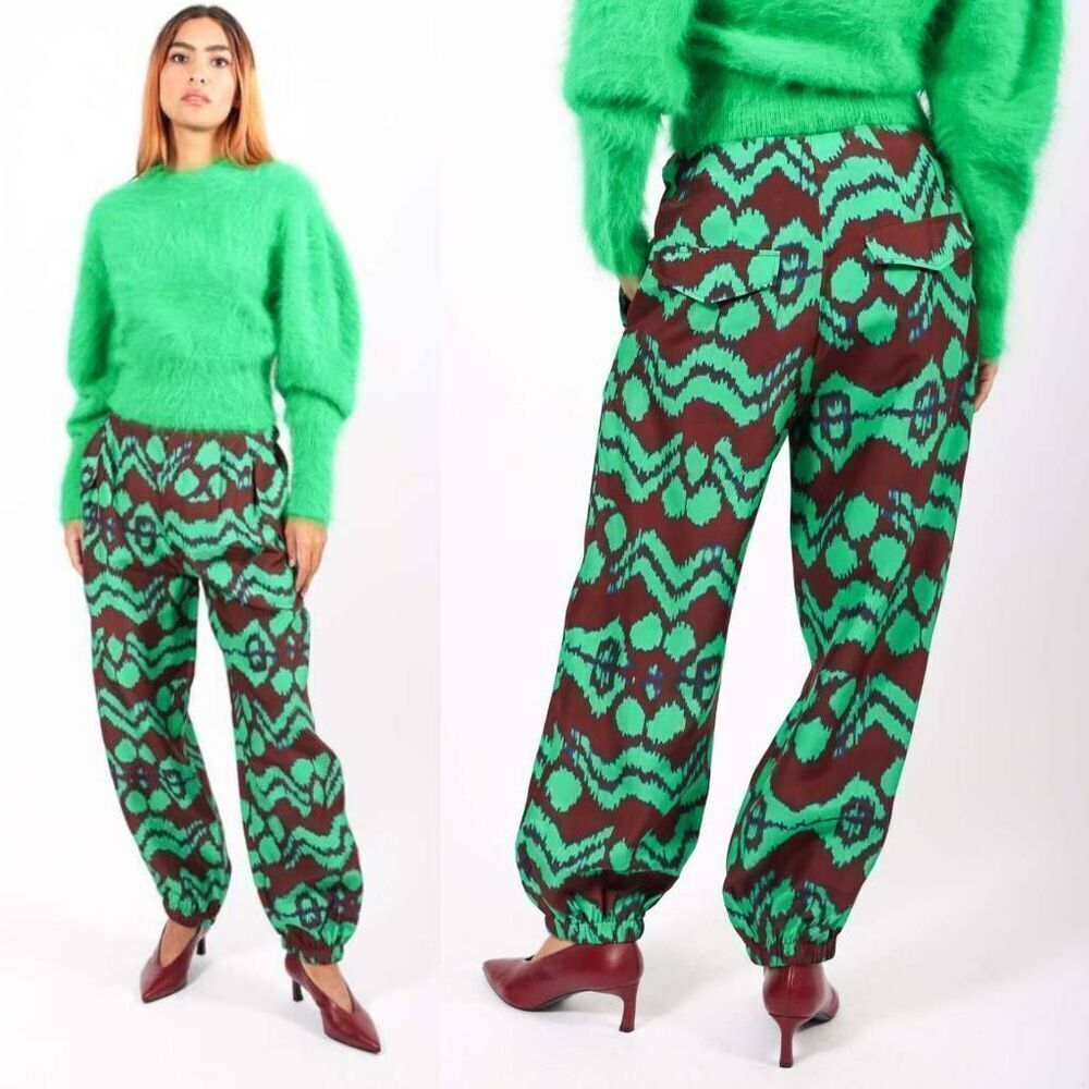 ULLA JOHNSON LUCINDA PANT IN MALACHITE Size 2 $590